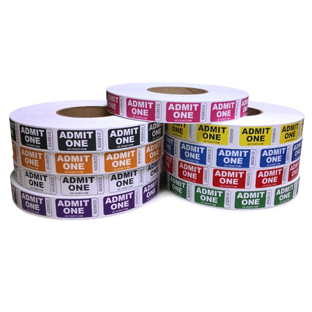 Admit One Roll Ticket