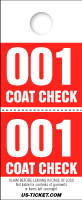 2 Part PRO Coat Check Tickets - Value Size