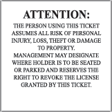 Athletic Event Tickets - Student All Colors