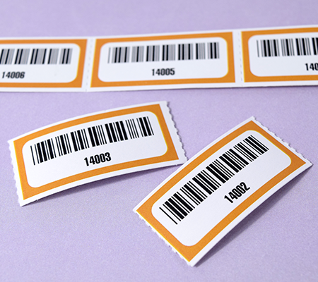 Barcode And Numbered Roll Ticket