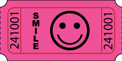 Standard Smile Roll Ticket Magenta