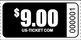 Roll Tickets Denomination $9 Black