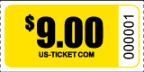 Roll Tickets Denomination $9 Yellow