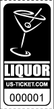 Premium Liquor Drink  / Bar Tickets White
