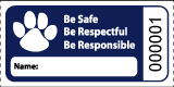 Premium PBIS Roll Tickets Navy