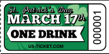 Premium St Patricks One Drink Tickets