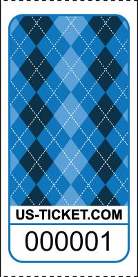 Premium Argyle Pattern Roll Tickets