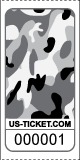 Premium Camouflage Pattern Roll Tickets Red