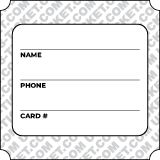 Backside Premium Queen Of Hearts Two Part Roll Ticket