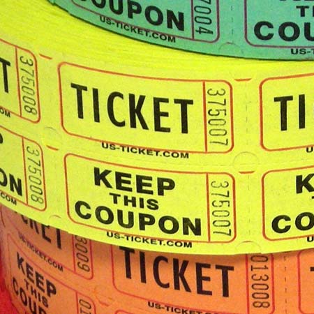 Bristol Double Roll Raffle Tickets