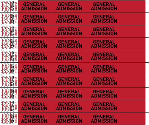 General Admission Wristbands