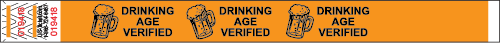 Drinking Age Verified Tyvek Wristband