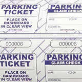 Valet Roll Tickets